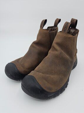KEEN Anchorage III WP Casual Chelsea Work Boots Shoes 1031166 Brown Men's Size 9